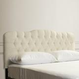 House of Hampton® Danicia Tufted Panel Headboard Upholstered/Linen | 51 H x 62 W x 4 D in | Wayfair WRLO6685 40762148