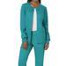 Cherokee Medical Uniforms Women's Workwear Revolution Snap Jacket (Size 3X) Teal, Polyester,Rayon,Spandex