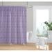 Ebern Designs Ebert Abstract Single Shower Curtain Polyester in Gray/Indigo | 74 H x 71 W in | Wayfair 895734047FA145DFA244066740E2F361