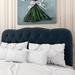 House of Hampton® Danicia Tufted Panel Headboard Upholstered/Linen | 51 H x 62 W x 4 D in | Wayfair WRLO6685 40762146