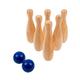 PLANETE BOIS 048060 Kegel aus Holz und Kugeln – 048060Z – 20 cm Spiel – ab 5 Jahren