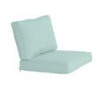 Seat & Back Box Edge Cushion Set - 27" x 24.5" - Box Edge, Canvas Spa Sunbrella - Ballard Designs Canvas Spa Sunbrella - Ballard Designs