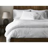 Coyuchi 300 Thread Count 100% Cotton Percale Fitted Sheet Cotton Percale in White | 84 H x 72 W in | Wayfair 1020183