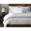 Coyuchi 300 Thread Count 100% Cotton Percale Flat Sheet Cotton Percale in White | 106 H x 108 W in | Wayfair 1020179