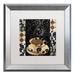 Trademark Fine Art 'Cafe Noir VI' by Color Bakery Framed Graphic Art Canvas in Black/Green/White | 16 H x 16 W x 0.5 D in | Wayfair ALI4252-S1616MF