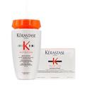 Kérastase Nutritive Bain Satin 1 250ml, Nutritive Masquintense Cheveux Fins 200ml, Suitable for Fin