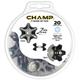 Champ Unisex Zarma/Under Armour Spikes 20 Stück, Schwarz/Silber, Einheitsgröße