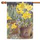 Toland Home Garten-Narzissen, 71,1 x 101,6 cm, Dekorative Frühlingssommer, Gelb