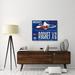 East Urban Home 'Rocket X 6' Vintage Advertisement on Canvas Metal in Blue | 32 H x 40 W x 2 D in | Wayfair A41D2DCFBCAB468AB893AD734581347F