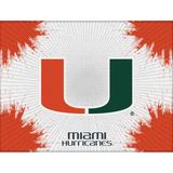 Miami Hurricanes 15" x 20" Printed Canvas Art