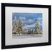 Trademark Fine Art 'First Snow of the Year' Framed Painting Print on Canvas Canvas | 16 H x 20 W x 0.5 D in | Wayfair LBR0306-B1620MF