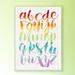 Viv + Rae™ Cambra Rainbow Colors Alphabet ABC Framed Art Wood in Brown | 15 H x 10 W x 0.5 D in | Wayfair 83DEFDAB5E304C13A84EFE7C7D19432B
