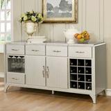 Orren Ellis Denieul Buffet Table Wood in Brown/Gray | 34.5 H x 66 W x 20 D in | Wayfair AFFA56477B074699A6191862E02F949C