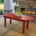 Sol 72 Outdoor™ Anette Plastic Coffee Table Plastic in Red | 17 H x 45 W x 19 D in | Wayfair 11A24EE31D774F40AA17432C6F235EE0