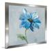 Alcott Hill® 'Floral Bloom I v2' Acrylic Painting Print on Canvas in Blue/Gray | 25.5 H x 25.5 W x 1 D in | Wayfair ALTH5953 44478002