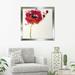 Latitude Run® 'Poppy Master on White' Acrylic Painting Print Canvas in Pink/White | 31.5 H x 31.5 W x 1 D in | Wayfair LTTN3492 44481483