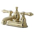 Kingston Brass Bel Air Centerset Bathroom Faucet w/ Drain Assembly, Ceramic in Yellow | 2.63 H in | Wayfair KS7002BAL