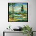 Red Barrel Studio® 'Early Spring Landscape I' Acrylic Painting Print in Green/Yellow | 31.5 H x 31.5 W x 2 D in | Wayfair RDBA3563 44477829