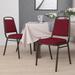 Flash Furniture Amaya Trapezoidal Back Stacking Banquet Chair Metal/Fabric in Red | 34 H x 17.5 W x 17.5 D in | Wayfair 4-FD-BHF-2-BY-GG