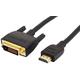 Amazon Basics HDMI-zu-DVI-Adapterkabel, - 3 ft, 0.9 m, 10-er Pack, (Nicht für den Anschluss an SCART- oder VGA-Anschlüsse), Schwarz