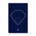 San Diego Padres Petco Park 11" x 17" Ballpark Outline Art Poster