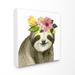 Harriet Bee 'Festival Ready Sloth in Flower Crown' Canvas Art Canvas | 24 H x 24 W x 1.5 D in | Wayfair 41502DDF66C349A68D2BF09830CABB76