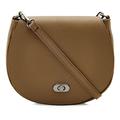 Montte Di Jinne | 100% Genuine Italian Leather | Women's | Crossbody | Shoulder Bag | with Postman's Lock (Dark Taupe)