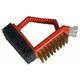 Barbecook - Brosse pour barbecue 3 en 1 Rouge