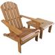 Sweeek - Fauteuil de jardin en bois avec repose-pieds/table basse - Adirondack Salamanca