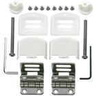 Ecolands - Kit charnière capots blancs pour abattant olfa Tradition, Europe, Universal, Junior,
