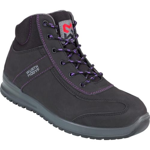 Würth Modyf - Chaussures de sécurité montantes femme Carina S3 noires/violettes 39