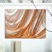 East Urban Home Contemporary 'Modern Brown Shade' Graphic Art Print on Wrapped Canvas in Brown/Orange | 12 H x 20 W x 1 D in | Wayfair