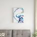 East Urban Home 'Veris' Graphic Art Canvas in Blue/Pink/White | 26 H x 18 W x 1.5 D in | Wayfair ESRB7040 39541987