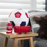 Coca-Cola Soccer Ball Mini Fridge, 5 Can Beverage Cooler White Red Black in Red/White | 12 H x 10.5 W x 7.5 D in | Wayfair CCSB5