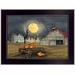 August Grove® Spooky Harvest Moon Framed Wall Art for Living Room, Home Wall Decor Framed Print by Billy Jacobs Paper | 14 H x 18 W x 1 D in | Wayfair