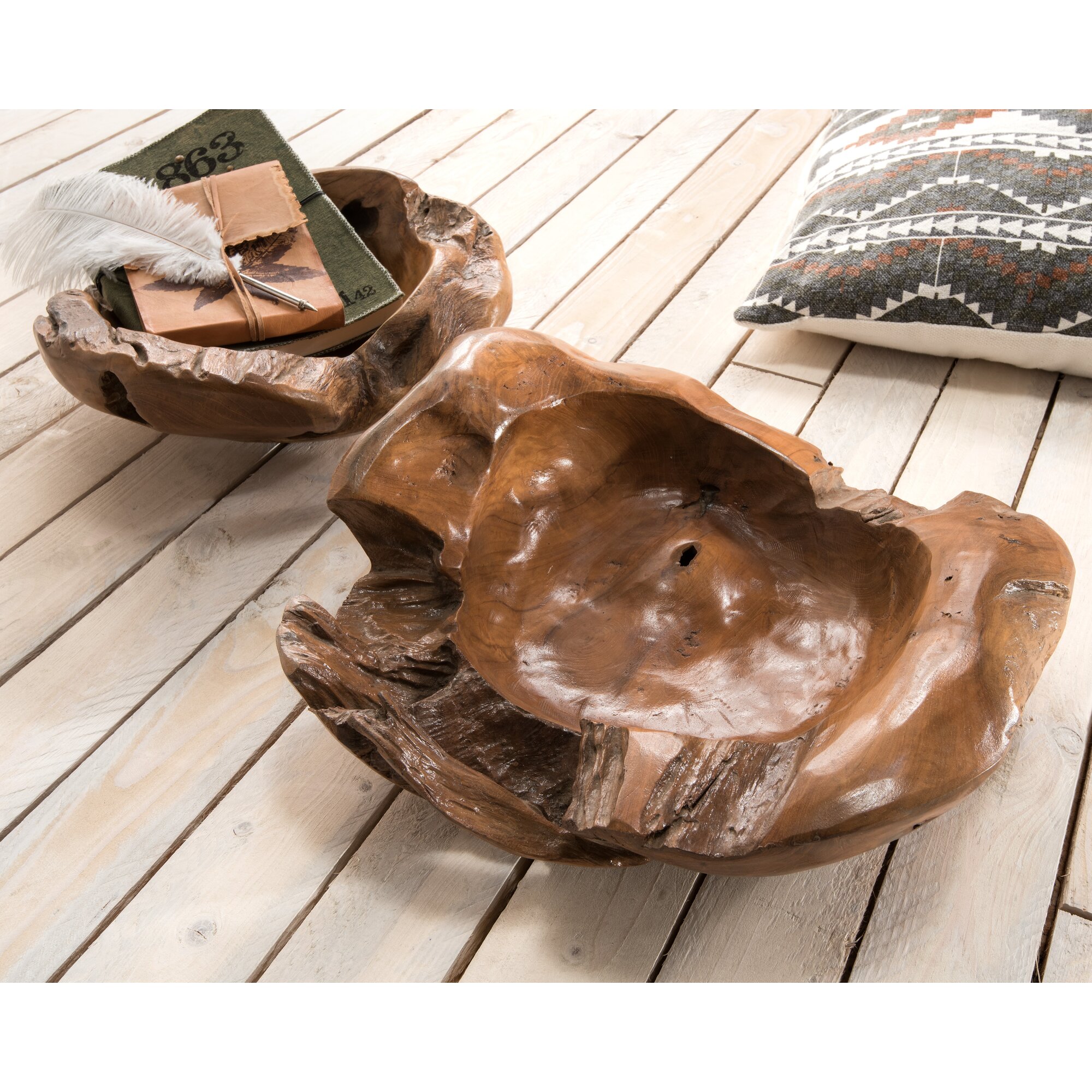 die Faktorei »Teakholz« Wurzelschale Ø 50 cm Image