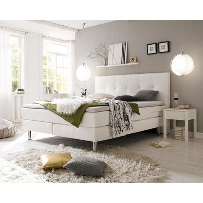 Hasena Boxspringbett Pronto Fleur 180x200 cm / 323 weiss / Base-Top