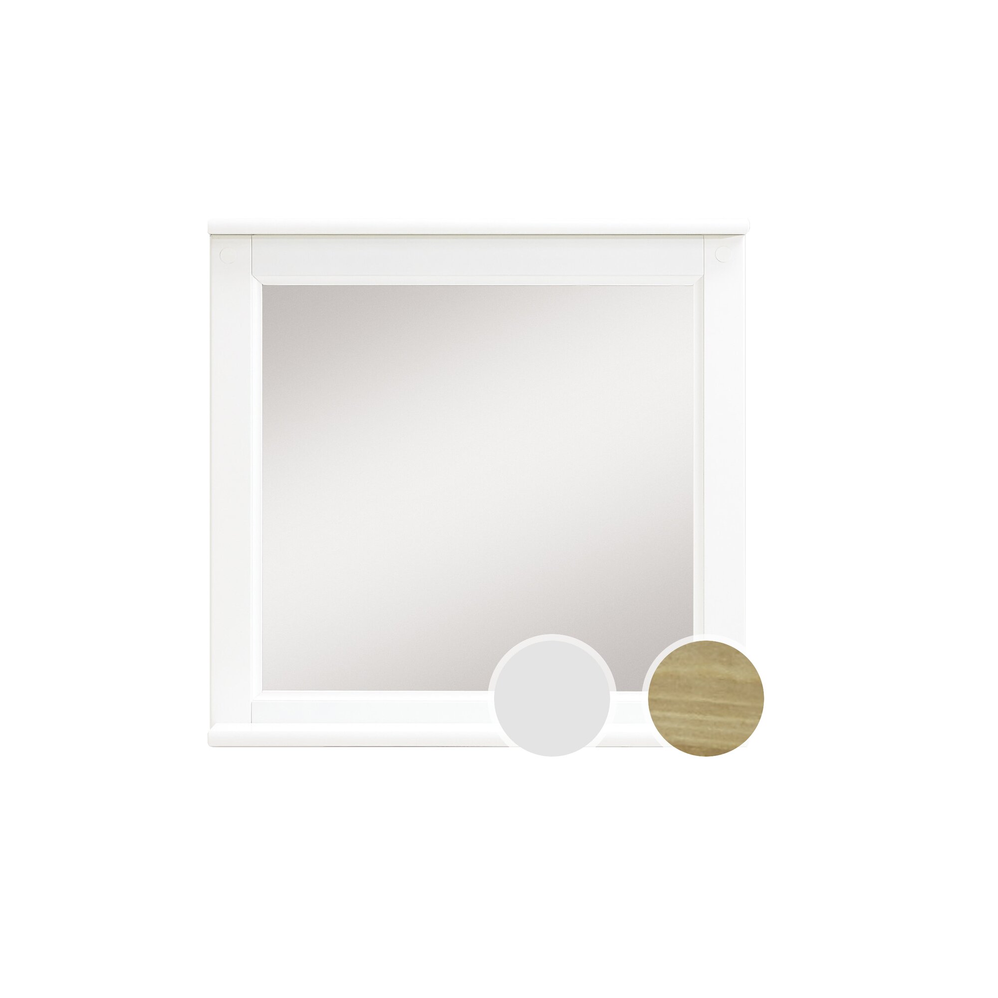 Massivholz »Country« Badezimmer Spiegel weiss lasiert