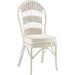 Bay Isle Home™ Wittig Dining Chair Wicker/Rattan in White/Brown | 39 H x 19 W x 22 D in | Wayfair 8B139975734140779D5A80DDB26861B0