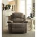 Red Barrel Studio® Commins 37.75" Wide Manual Standard Recliner Microfiber/Microsuede in Gray | 39 H x 37.75 W x 38.25 D in | Wayfair