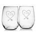 Ebern Designs Hannakaisa Carved Heart 21 oz. Stemless Wine Glass Glass | 4.63 H x 3.75 W in | Wayfair 5FB1F1FE3557469DA9A708577B784EF4