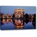 World Menagerie 'Palace of Fine Arts - 102' by Alan Blaustein Giclee Art Print on Wrapped Canvas in Blue/Brown | 10 H x 16 W x 1.5 D in | Wayfair