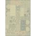 White 94 x 0.47 in Indoor Area Rug - Winston Porter Pascual Floral Cream/Light Blue Area Rug Polypropylene | 94 W x 0.47 D in | Wayfair