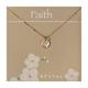 EFYTAL Tiny Gold Filled Faith Cross Necklace, Small Simple Dainty Disc Pendant, First Communion Gift for Girls and Women