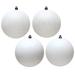 Vickerman 489604 - 1.6" White 4 Finish Matte / Shiny / Sequin / Glitter Ball Christmas Tree Ornament (set of 96) (N595411A)