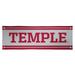 Temple Owls Team Logo 2' x 6' Vinyl Banner