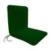 Plow & Hearth Indoor/Outdoor Chair Cushion Polyester in Green/Black | 2.5 H x 19 W x 36 D in | Wayfair 35669 001