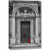 Astoria Grand 'Bunch of roses w/ umbrella on door of a building in Mdina, Malta' by Assaf Frank Giclee Art Print on Wrapped Canvas in Gray | Wayfair