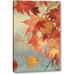 Winston Porter 'Maple Leaves II - mini' by Asia Jensen Giclee Art Print on Wrapped Canvas Metal in Red | 32 H x 21 W x 1.5 D in | Wayfair