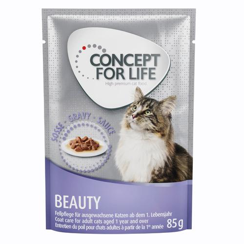 48x85g Beauty in Soße Concept for Life Katzenfutter